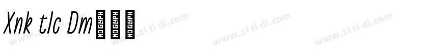 Xenku Italic Demo字体转换